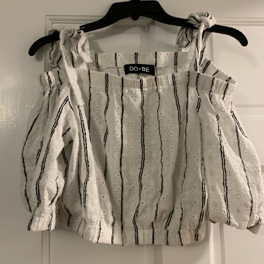 Small white crop top. Worn once. Ruby and Jenna